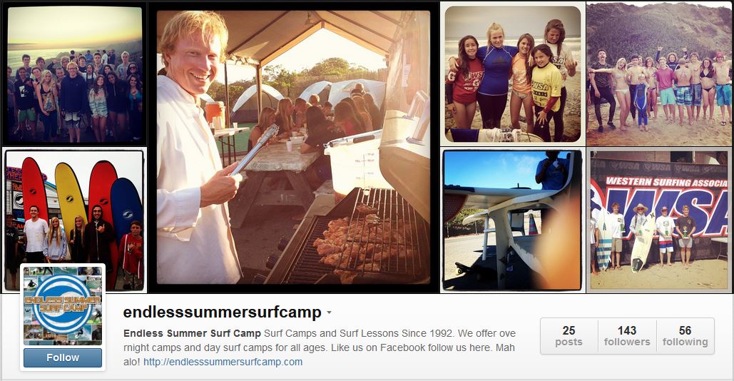 Surf Camp Photos on Instagram